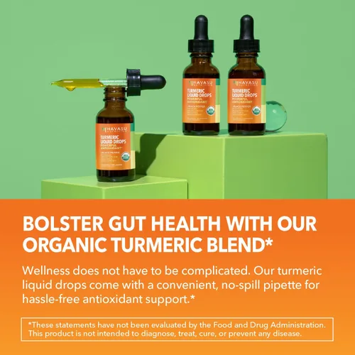 Miniatura 4 de USDA - Gotas líquidas de cúrcuma orgánica con pimienta negra, suplemento de curcumina de 1000 mg para salud inmune y digestiva, 30 porciones