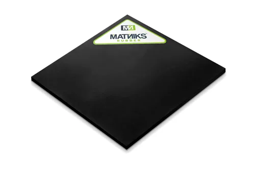 Miniatura 11 de MATNIKS Lámina de Goma de Neopreno, Trabajo Pesado, Alto Grado 60A, Negro, 12x12 Pulgadas por 1/16" (+/- 5%) para Fontanería, Juntas