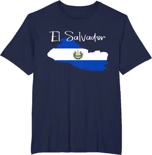 Miniatura 60 de Camiseta con la bandera de El Salvador, mapa de El Salvador, camiseta de Salvador para mujer
