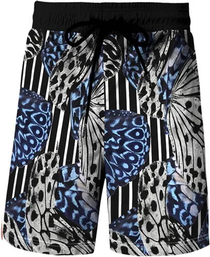 Miniatura 46 de RPOVIG Conjunto de playa a juego con camisas y pantalones cortos para hombre, ropa floral hawaiana para festival, conjuntos de 2 piezas con sombrero