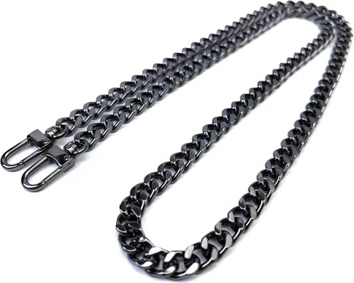 Miniatura 28 de Correas de metal para bolso de cadena plana, reemplazo de cadena para bolso cruzado de hombro y axilas, Dorado antiguo Oro envejecido