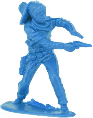 Miniatura 4 de 60 Piezas Figuras de Soldado Indio Vaquero en Varias Posturas para Cumpleaños Figuras Nativas Americanas, Kit en Miniatura de Vaquero del Salvaje