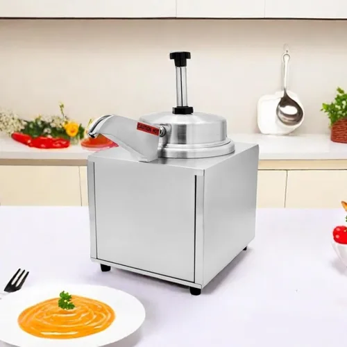Miniatura 4 de Calentador de queso Nacho con boquilla calentada y bomba, dispensador eléctrico de dulce de azúcar caliente, calentador de salsa de mantequilla