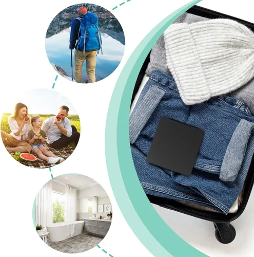 Miniatura 3 de Contenedor de jabón de viaje cuadrado, soporte para caja de jabón, estante de almacenamiento portátil para camping, ducha, gimnasio, senderismo al
