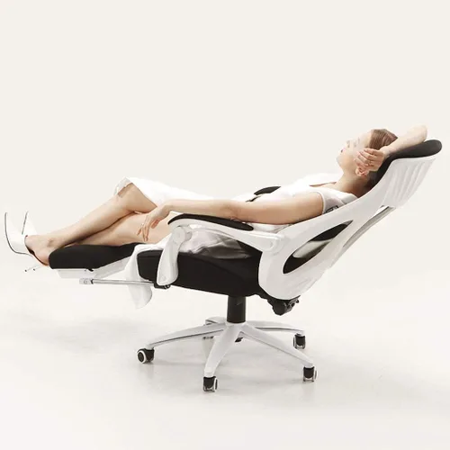 Miniatura 3 de Silla ergonómica de malla ejecutiva de respaldo alto, con soporte lumbar ajustable, reposacabezas y reposabrazos