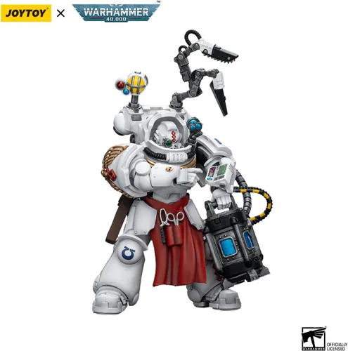 Miniatura 4 de YIZRIO JoyToy Warhammer 40k Ultramarines Apothecary Biologis, figura de acción a escala 1:18 Mecha Joy Toy Collection Modelo 5.35 pulgadas