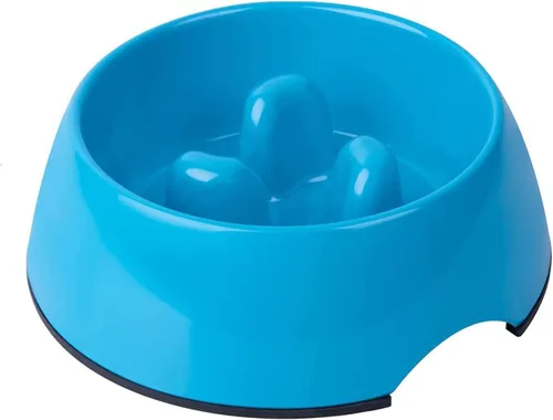 Miniatura 10 de Comedero lento antigolpes de diseño súper, comedero lento para perros, comedero interactivo para mascotas, comedores rápidos Blanco