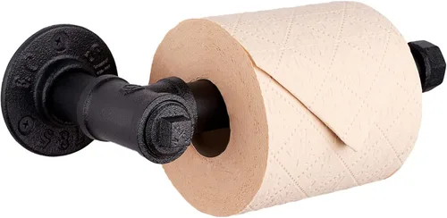 Livabber Portarrollos de papel higiénico de tubo industrial, estilo vintage, para montaje en pared, para baño, sala de estar y cocina (6 pulgadas,