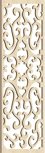 Miniatura 176 de Smithfield Paneles de pared decorativos de madera con calado, 13 3/8 pulgadas de ancho x 34 3/8 pulgadas de alto x 3/8 de alto, roble rojo rojo
