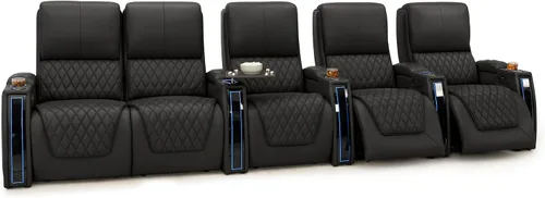 Miniatura 51 de Seatcraft Apex Zero-Gravity CoolZero - Asiento de cine en casa de cuero italiano, reposacabezas eléctrico, lumbar eléctrico, reclinable eléctrico