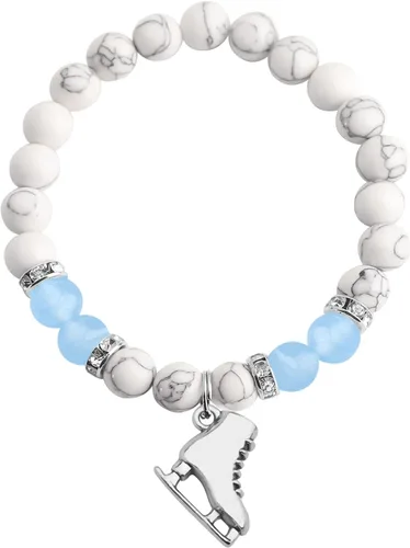 Miniatura 2 de MYOSPARK Pulsera de patinaje sobre hielo, regalo de patinadora artística, joyería para amantes del patinaje para regalos