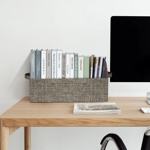 Miniatura 8 de Contenedores organizadores de armario, contenedores de almacenamiento de tela, caja de almacenamiento plegable, cestas de estante, contenedor