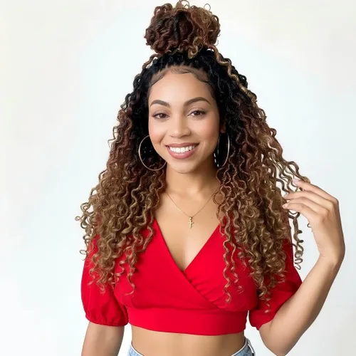 Miniatura 39 de Fulcrum Goddess Locs Cabello de Ganchillo de 10 Pulgadas, 8 Paquetes Nuevo Locs Sintéticos de Ganchillo para Mujeres Negras, Locs de Ganchillo