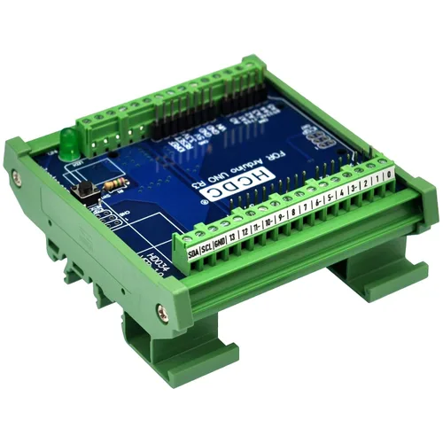 Miniatura 3 de Módulo de bloque de terminales de ruptura de pinout de montaje en carril DIN para Arduino UNO R3