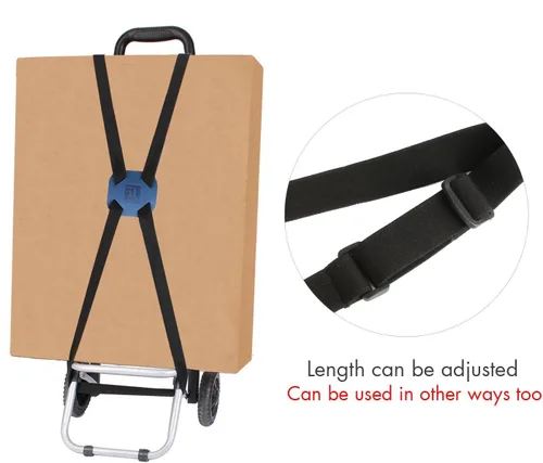 Miniatura 6 de Correas de equipaje, bolsa elástica para añadir una bolsa, maleta fácil de viajar, correa elástica (azul)