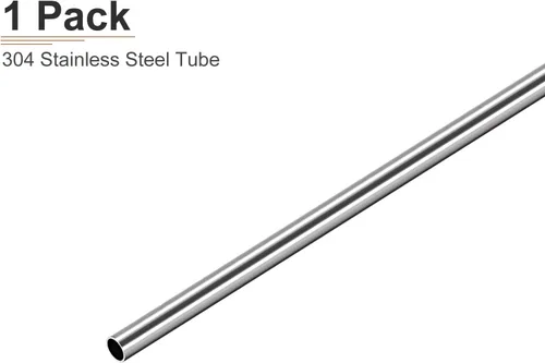 Miniatura 6 de DTGN Tubo de acero inoxidable 304 de 0.236 in x 0.016 in x 9.843 in (ODxWall TxL) - 1 paquete - Bueno para equipos de maquinaria - Tubos de metal