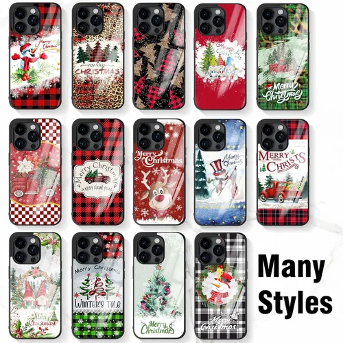 Miniatura 4 de Fundas de teléfono navideñas para niños, cubierta de silicona personalizada para iPhone 11, 12, 13, 14, 15, 16, 17 Pro Max Plus Mini X 7 8 SE