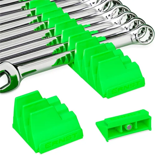 Miniatura 14 de Ernst Manufacturing Wrench Pro - Organizador modular de llaves para 40 herramientas con base magnética, fabricado en los Estados Unidos Negro
