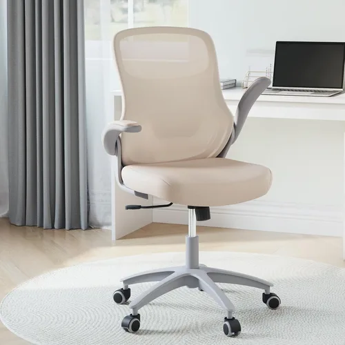 Miniatura 8 de Novilla Silla de oficina ergonómica, silla de escritorio de malla de respaldo alto con cojín de espuma moldeada gruesa, soporte lumbar ajustable
