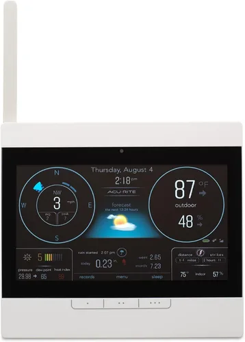 Miniatura 9 de AcuRite Atlas Home Estación meteorológica Pantalla de alta definición para temperatura, humedad, velocidad del viento, dirección del viento, Gris