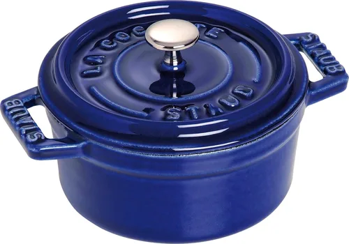 Staub Mini Cocotte redonda de 10 cm, color azul oscuro