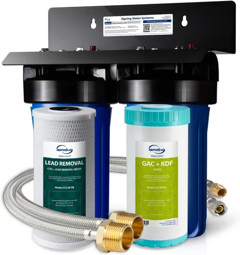 Miniatura 13 de iSpring Sistema de filtro de agua US21B de alta capacidad para debajo del fregadero con mangueras mejoradas, elimina PFAS, PFOA/PFOS, cloro, hierro