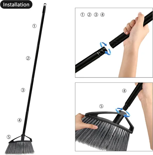 Miniatura 7 de Escobas para barrer interiores, escobas de casa para barrer interiores, escoba angular para pisos, escoba de cocina, escoba de piso aplicada