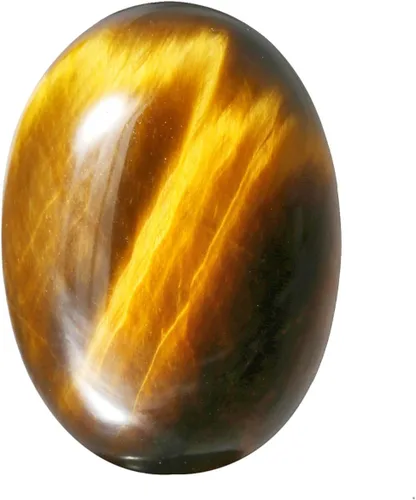 Miniatura 2 de TUMBEELLUWA Cabujones ovalados de cristal curativo con parte trasera plana para hacer joyas, paquete de 15 unidades, Ojo de tigre