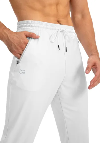 Miniatura 4 de G Gradual Pantalones deportivos para hombre con bolsillos con cremallera, pantalones deportivos cónicos para entrenamiento, correr, correr