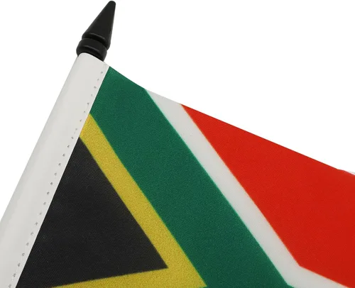 Miniatura 180 de AZ FLAG Sierra Leone Bandera de mesa 5'' x 8'' - Bandera de escritorio de Sierra Leona 21 x 14 cm - Bastón y base de plástico negro
