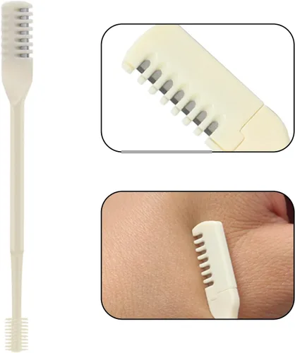 Miniatura 3 de DonLeeving 6 piezas de cortadores nasales de pelo, 360 grados, rotación de 360 grados, recortador manual portátil de pelo de nariz para mujeres