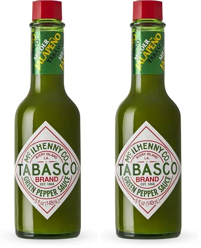 Miniatura 15 de TABASCO - Salsa picante de chile rojo original, picante medio, botella de vidrio, tres ingredientes simples, para salsas, tacos, huevos, pizza