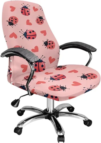 Miniatura 9 de Funda para silla de oficina de mármol morado, lavable, funda para silla de escritorio, fundas para silla de computadora para silla giratoria, silla