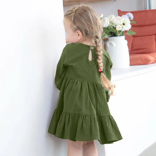 Miniatura 4 de Vestidos de punto de manga larga para niña pequeña, vestido de tul con estrellas esponjosas, vestido de princesa, vestido de tul para fiesta