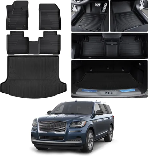 Miniatura 14 de Alfombrillas para Toyota Camry 2011-2017, primera y 2da fila, forro de carga TPE para todo tipo de clima, alfombrillas de coche para accesorios Camry