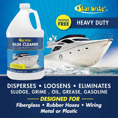 Miniatura 3 de STAR BRITE Limpiador de sentina resistente, simple y fácil de usar, verter, lancha y bombea, emulsiona aceite, combustible y deja la sentina limpia