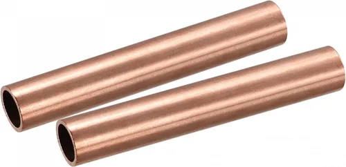 Miniatura 15 de uxcell Tubo redondo de cobre 0.354 in OD 0.059 in espesor de pared 3.937 in longitud tubería 2 piezas