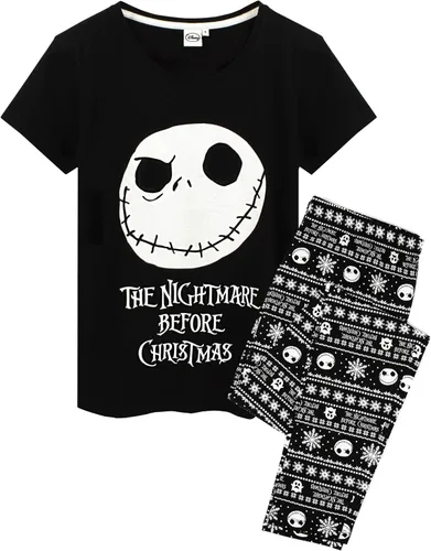 Miniatura 2 de Pijama de Nightmare Before Christmas para mujer pantalón Skellington PJ Negro