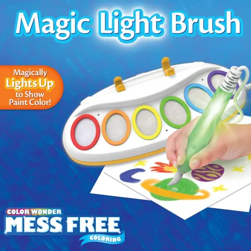 Miniatura 6 de Crayola Color Wonder - Cepillo de luz mágico, estación de pintura sin desorden para niños, juguetes y actividades para niños, regalos de vacaciones