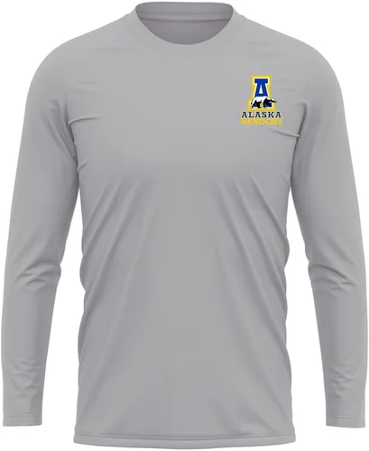 Miniatura 279 de Camisa deportiva de manga larga oficial de la NCAA Collegiate para hombre, con logotipo en el pecho izquierdo, colección Athletic Heather