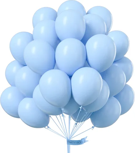 Miniatura 8 de 50 globos azules de 12 pulgadas y globos dorados 50 piezas de 12 pulgadas