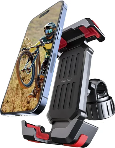 Miniatura 11 de Pnitri 2025 Nuevo Soporte de Teléfono para Bicicleta Actualizado para Manillar - Instalación Rápida 1S, Soporte de Teléfono para Motocicleta