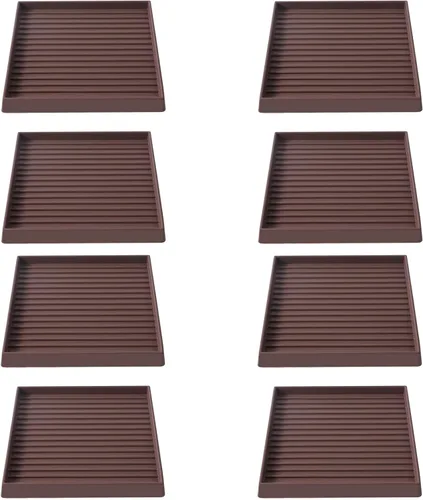 Miniatura 27 de Copas cuadradas de goma para muebles de 3 x 3, almohadillas antideslizantes para muebles, tapones de cama con agarre, protegen cualquier suelo