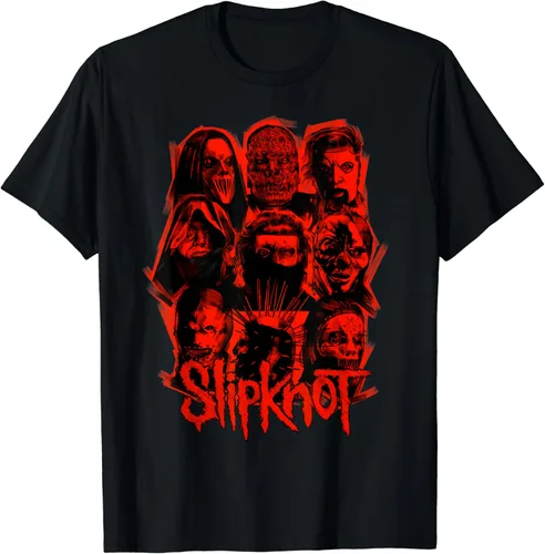 Slipknot Camiseta oficial con parche rojo We Are Not Your Kind, Negro, S