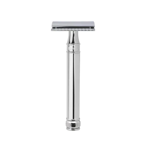 Miniatura 10 de Máquina de afeitar de doble filo., Mango regular, normal, Cromado Cromo