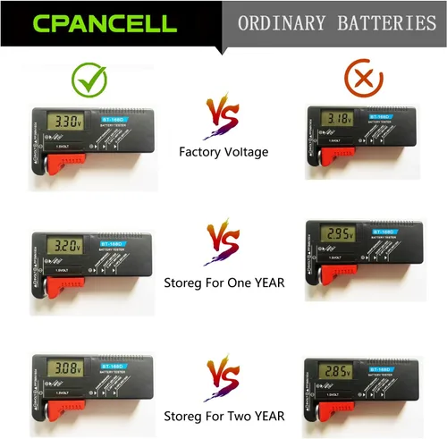 Miniatura 7 de CPANCELL Baterías de litio CR2430 3V Batería de alta capacidad (5 unidades)