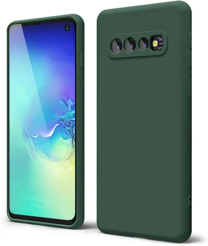 Miniatura 234 de oakxco Funda para teléfono Samsung Galaxy S21 Ultra con agarre de silicona líquida, bonita funda delgada y delgada de goma suave de TPU lisa