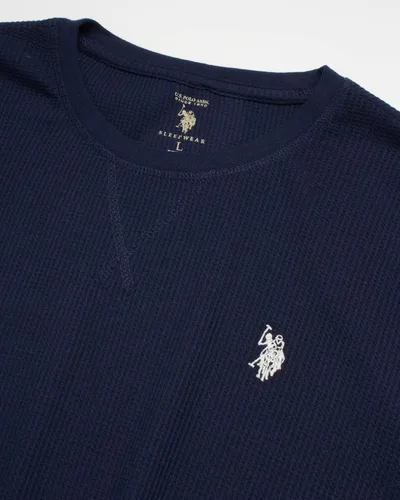 Miniatura 2 de U.S. Polo Assn. Camisa térmica para hombre - Top de punto gofre de manga larga
