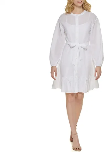 Miniatura 2 de Tommy Hilfiger Women's Chambray Stripe Long Sleeve Shirt Dress
