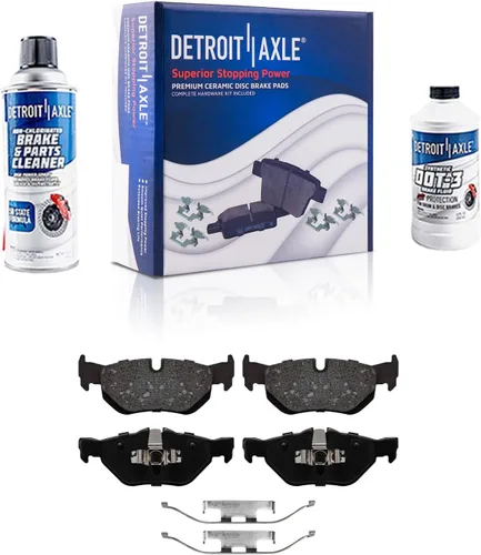 Miniatura 59 de Detroit Axle - Pastillas de Freno Delantero Izquierdo Reemplazo de Pinza de Disco para Dodge Ram 1500 Dakota Mitsubishi Raider - Juego de 3 piezas